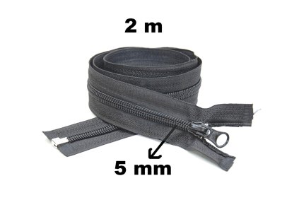 zip spiralovy grafitovy 5 mm delka 200 cm 111