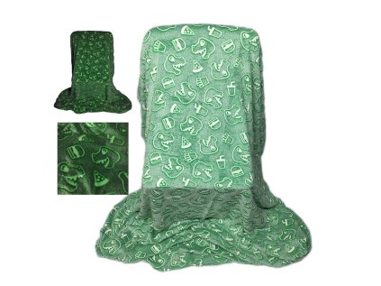 deka mikropflanel barva zelena 150x200 cm new