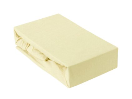 przescieradlo jersey exclusive z gumka 90x200 kolor wanilkowy