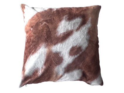 povlak na polstarek mikroplys varianta kravicka zrzava 40x40cm
