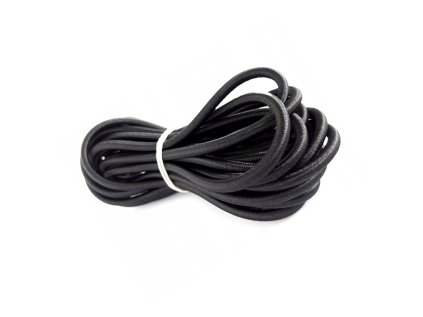 gumosznurek 5 mm guma okragla pleciona czarna 5 m 111