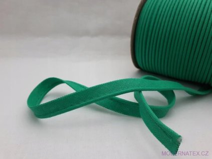 lamowka wypustka bawelniana 15mm kolor szmaragdowy