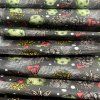 christmas cotton fabric by the meter width 160 cm christmas motif on graphite34