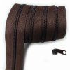zip spiralovy hnedy 5 mm metraz 1