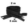 37247 2 zip spiralovy delitelny cerny 5 mm delka 200 cm