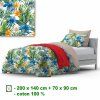 37907 5 bavlnene povleceni na zip barva zelena 140x200 cm