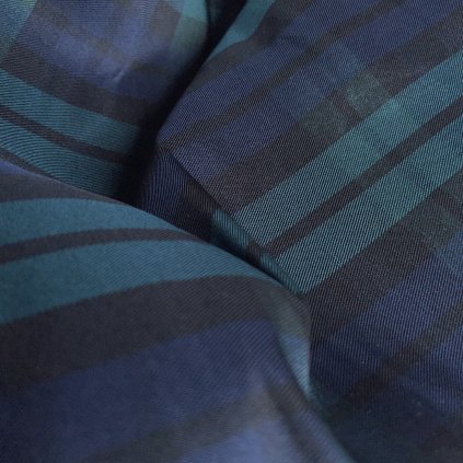 Gabardén tartan trenchcoat, synt. vlákna, pevný