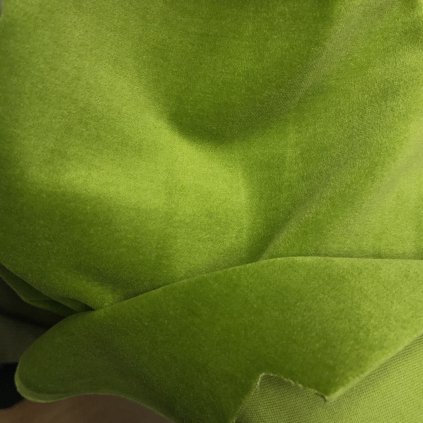Velveta Vansdorf bavlněný samet kiwi