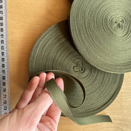 Keprovka khaki 1,5cm