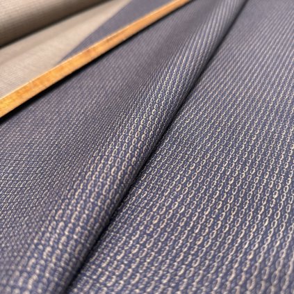 Vzorek - Japonizující tisk bavlněná kapsovina s přídavkem polyesteru