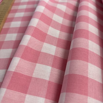 Vzorek - Růžový kanafas Perla Ústí nad Orlicí, bavlna