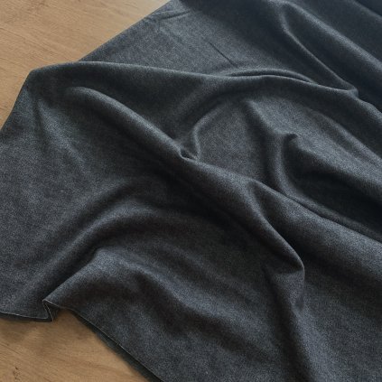 Šedá žíhaná pletenina fleece