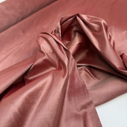Hedvábný dupion v barvě pudrové tvářenky