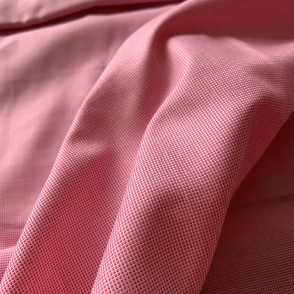 Košilovina drobná růžová kostka, bavlna Oeko Tex standard 100