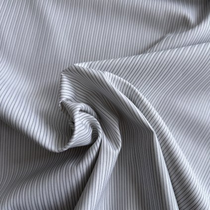 Košilovina bílá s proužkem, bavlna 4