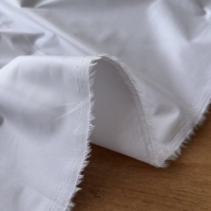 Košilovina bílá bavlna s elastanem