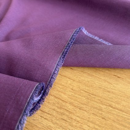 Vzorek - Košilovina fialový rastr ba/PES