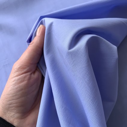 Vzorek - Košilovina modrá elastická, ba/PAD/el