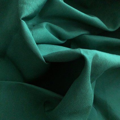 Smaragdově zelený pevný ryps pololesklý/viskóza