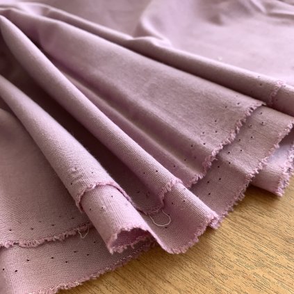 Šeříková lehoučká šatovka s podílem lnu