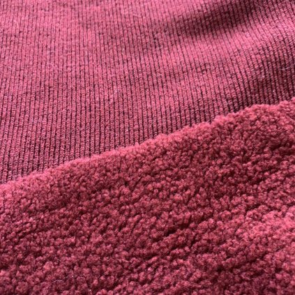 Vínová svetrovina s beránkem, polyester