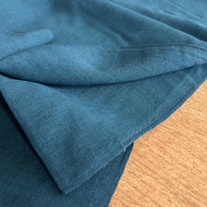 Šatovka bavlna s vlnou, petrolejová tmavá zbytek