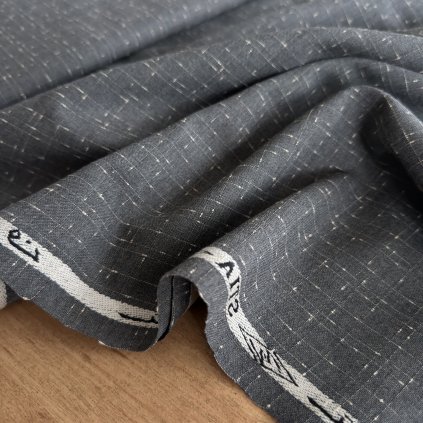 Šedá oblekovka s nopky vlna/PES