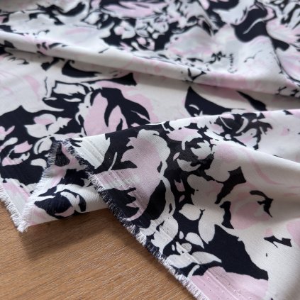 Vzorek - Květovaný šifon