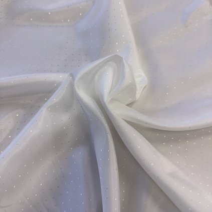 Vzorek - Kvalitní podšívkovina bílé tečky