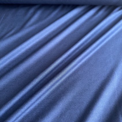 Modalový úplet s leskem tmavě modrý