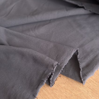 Teplkákový úplet, tmavě šedý lehce počesaný