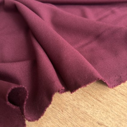 Tričkový/sportovní úplet vínový Oeko-Tex standard