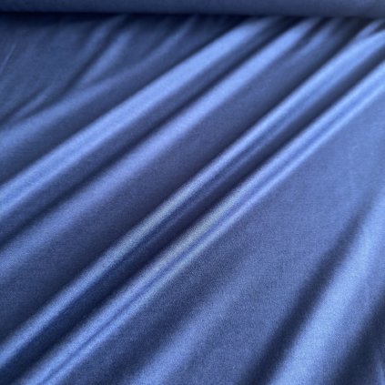 Vzorek - Modalový úplet s leskem tmavě modrý