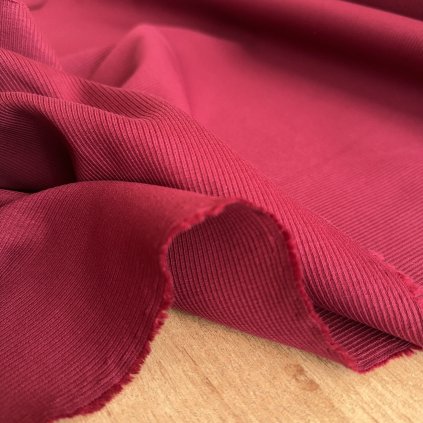 Vzorek - Žebrovaný náplet vínový ba/el