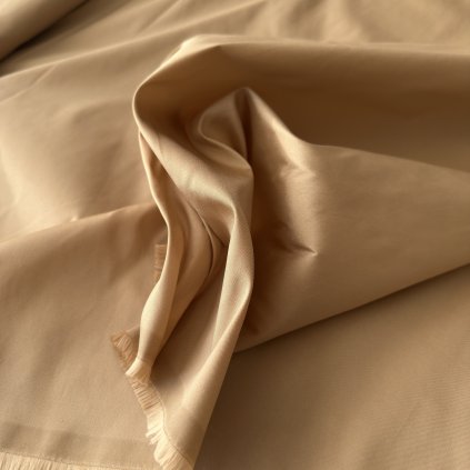 Pevný společenský taft zlatavě béžový, pes 1