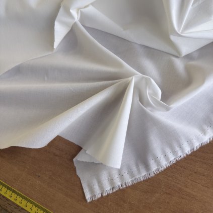 Bílé plátno, lehký bavlněný popelín