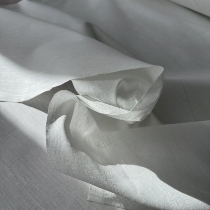 Vzorek - Poctivé plátno bílý len