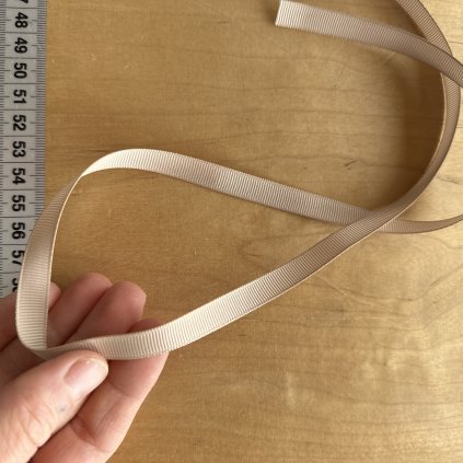 Vzorek - Stuha ryps béžová