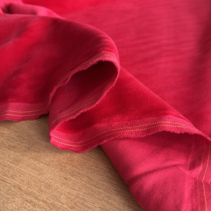 Bavlněný samet červený