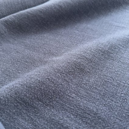 Vzorek - Grafitový stonewashed len