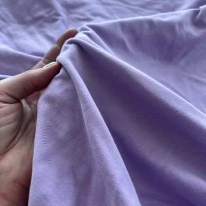 Vzorek - Lila tričkový úplet