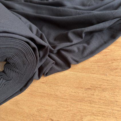 Úplet černý tričkový modal