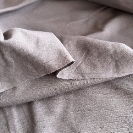 Teplákovina tm.šedá, ba/el