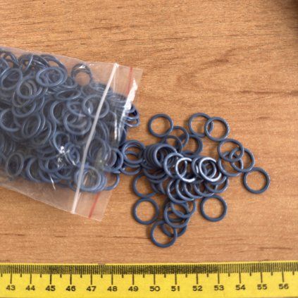 Ramínkové poutko/kolečko kov navy