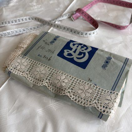 Vintage bavlněná krajka šíře 4 cm typ 29