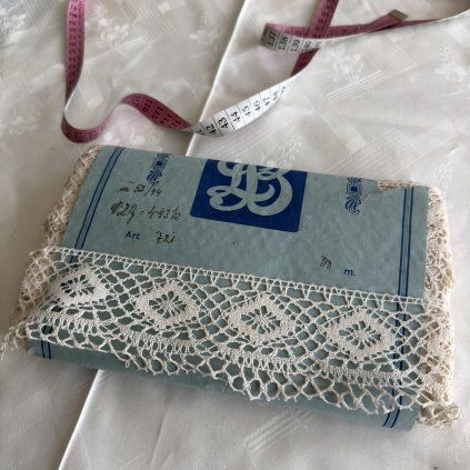 Vintage bavlněná krajka šíře 7 cm typ 34