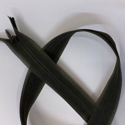 Skrytý zip YKK khaki 60CM