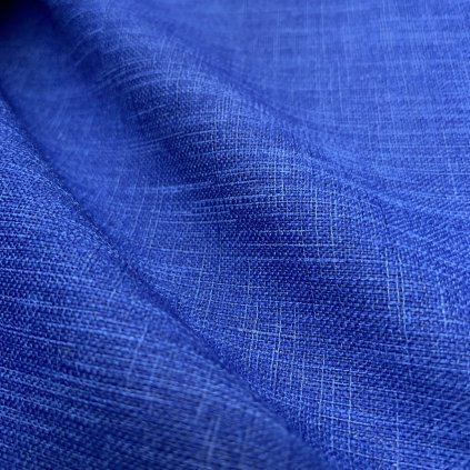 Modrý žíhaný polyester