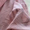 Mušelín cukrově růžový, krep