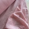 Mušelín cukrově růžový, krep